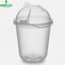 Стакан для бабл ти 300 (360) мл ПП U-CUP матовый
