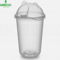 Стакан для бабл ти 400 (500) мл ПП U-CUP матовый