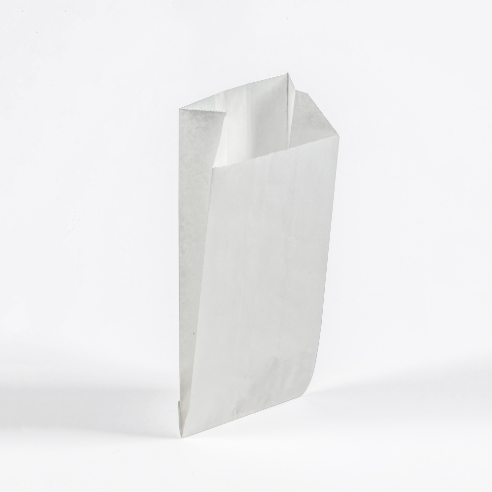 Бумажный пакет Пакет для круассана белый 80*50*185 мм, плотность 40 гр/м2