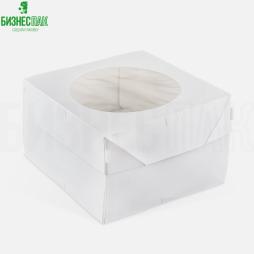 Коробка для капкейков ECO MUF 4 PRO White 160*160*100 мм.