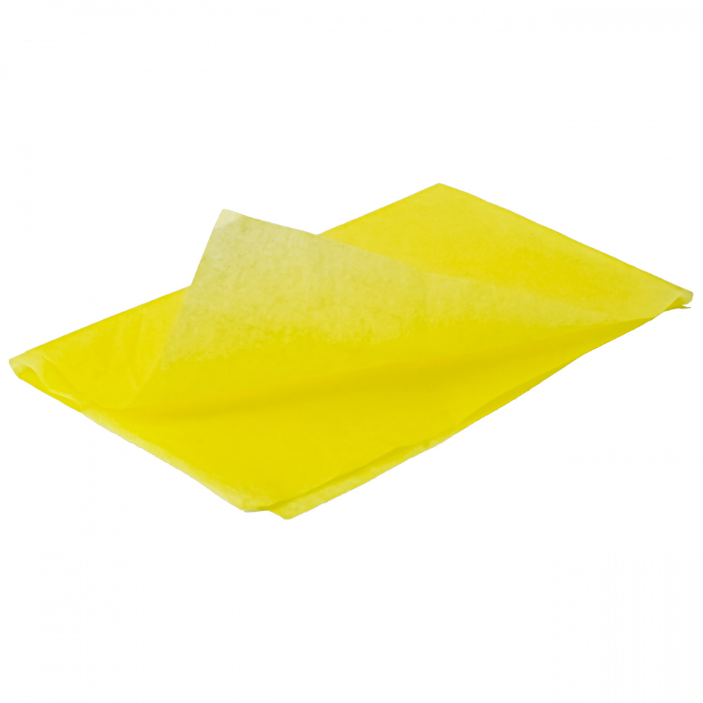 Бумага для выпечки, упаковочная бумага Бумага тишью 76*50 см желтая