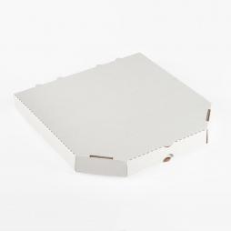 Коробка для пиццы 25*25*4 см белая без печати «пачка»