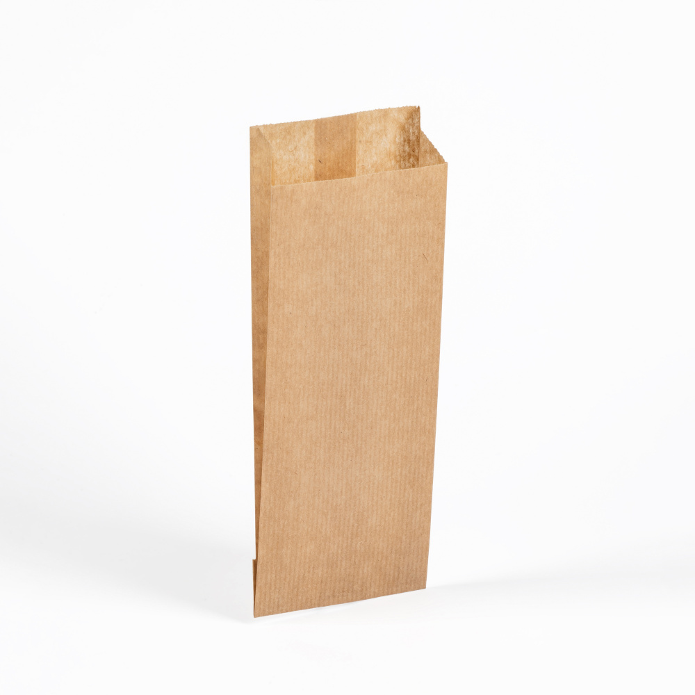 Бумажный пакет Пакет крафт 80*20*200 мм, плотность 40 гр/м2