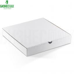 Коробка для пирогов, пиццы 31*31*5 см белая с прямыми углами