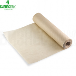 Бумага для выпечки, упаковочная бумага Рулон бумаги Ф 28 см, длина 25 м, подпергамент небеленый 52 гр/м2 