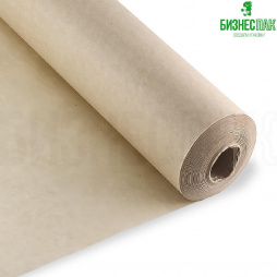 Бумага для выпечки, упаковочная бумага Рулон бумаги Ф 28 см, длина 50 м, подпергамент небеленый 52 гр/м2 