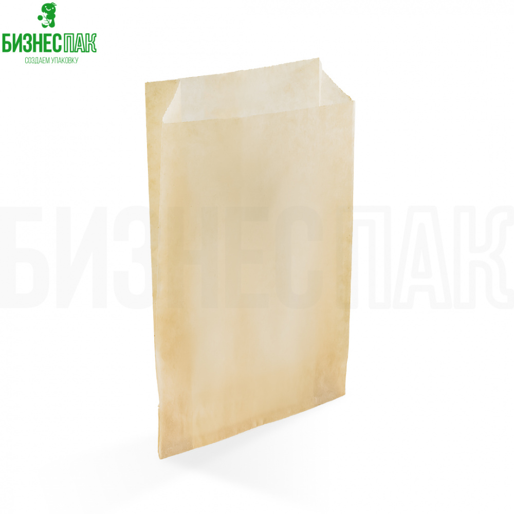 Бумажный пакет Пакет для картофельных шариков жиростойкий из подпергамента 100*30*170 мм, плотность 52 гр/м2