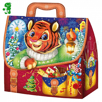 Новогодняя коробка 1,5 кг "Тигр".