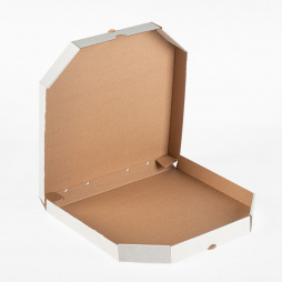 Коробка для пиццы 33*33*4 см белая без печати